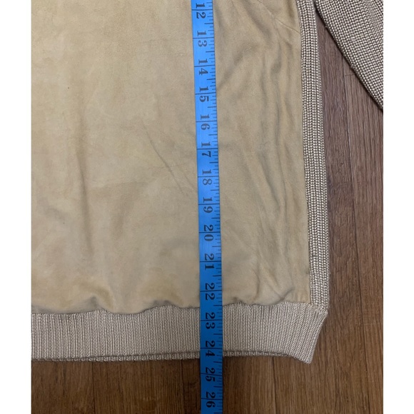 RALPH LAUREN BLACK LABEL Silk Cashmere Suede Sweeter ScoopNeck Long Sleeves Sz M - Picture 7 of 9